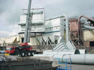 large baghouse installation